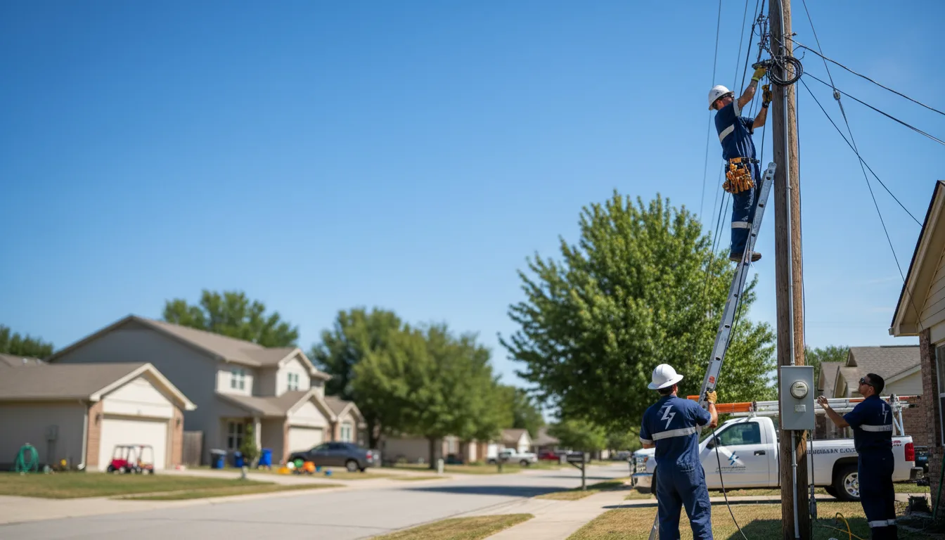 Residential electrician providing installation services in Lumpkin, GA
